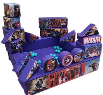 Superhero soft play set